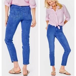 Lilly Pulitzer | South Ocean High-Rise Ankle Skinny Jeans in Caribbean Blue